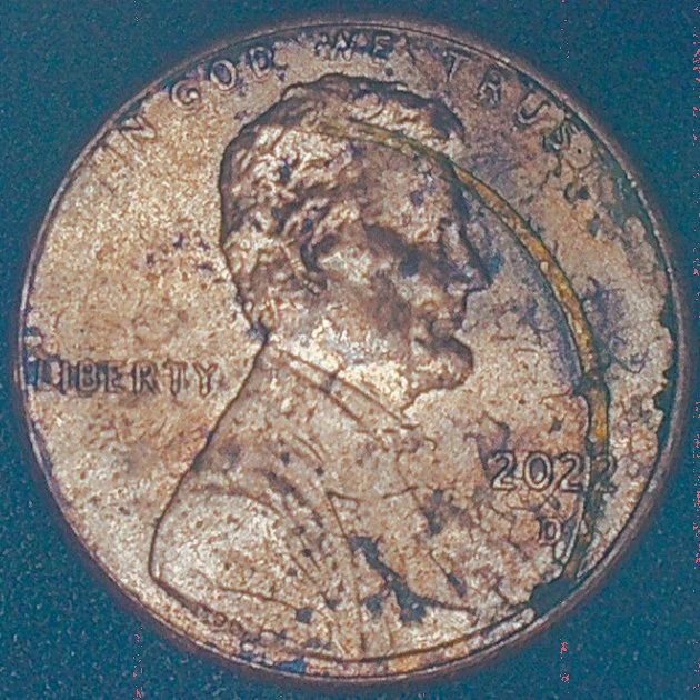 2022-D-Lincoln-Small-Cent-With-A-Semi-Circle-On-Obverse
